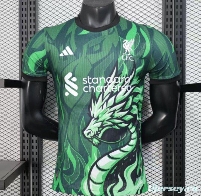 Player Version 25/26 Liverpool Green with Dragon Pattern Jersey