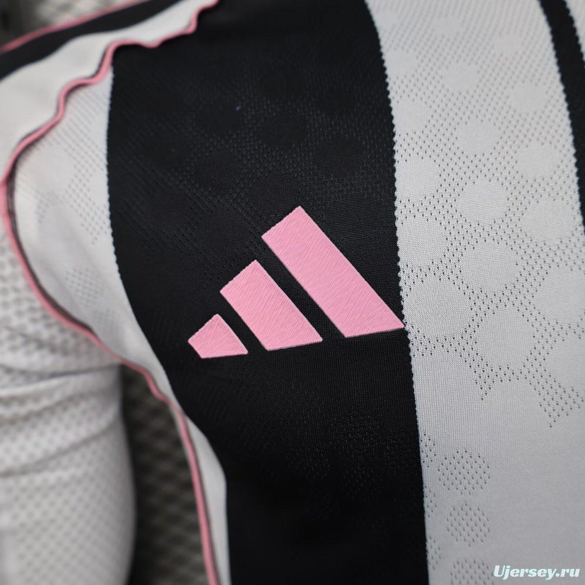 Player Version 25/26 Juventus Home Long Sleeve Jersey