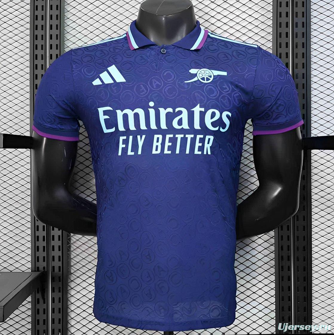 Player Version 25/26 Arsenal Blue with Geometric Pattern Jersey