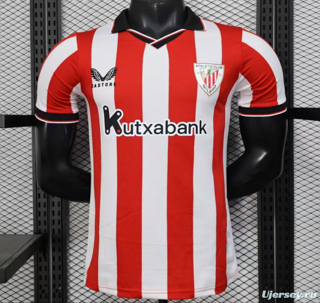 Player Version 25/26 Athletic Bilbao Home Jersey