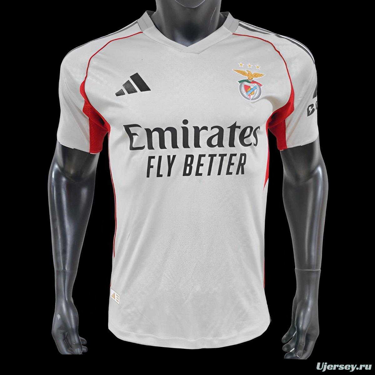 Player Version 25/26 Benfica Away Jersey