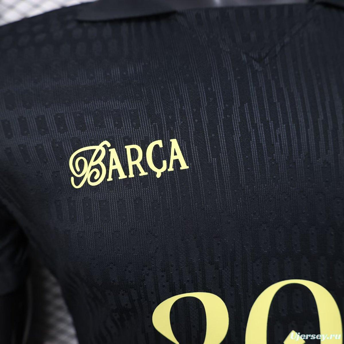 Player Version 25/26 FC Barcelona BLACK Jersey With 304 Sponsor