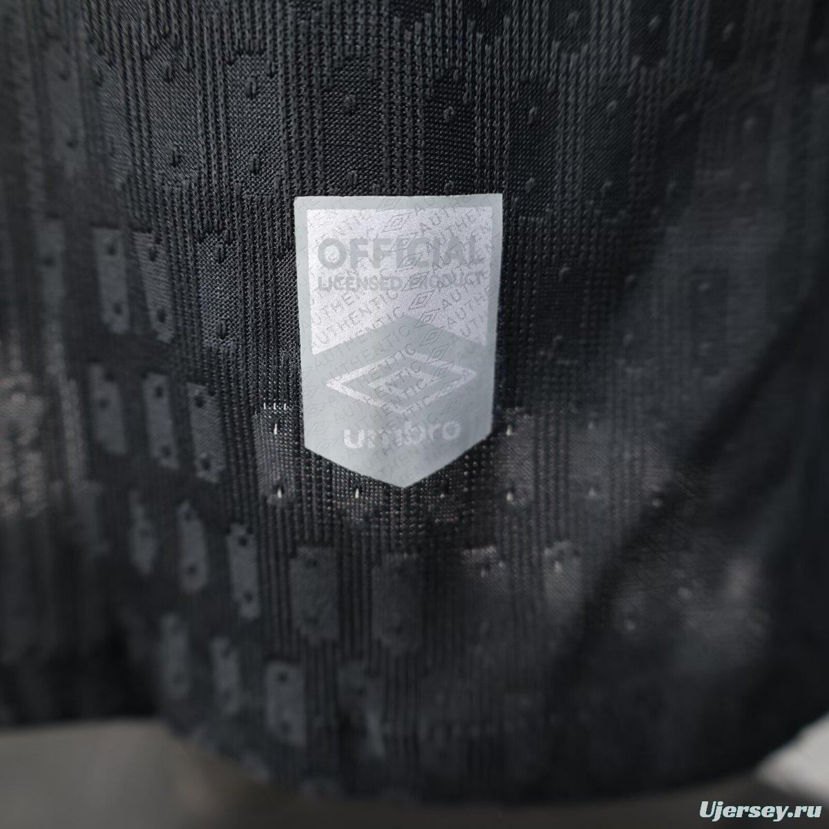 Player Version 25/26 Santos FC Black with Geometric Pattern Jersey