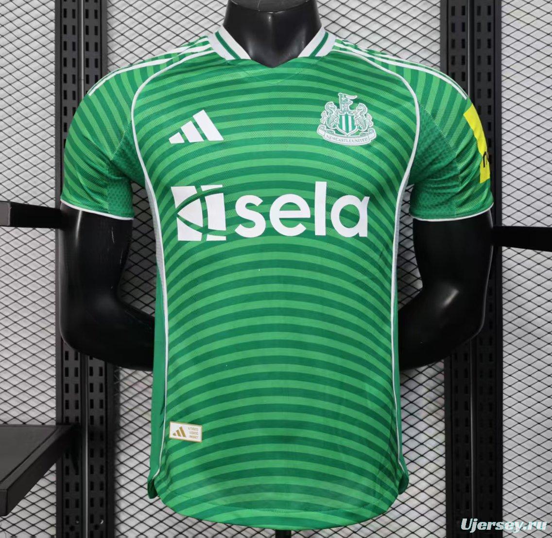 Player Version 25/26 Newcastle United Away Green Jersey