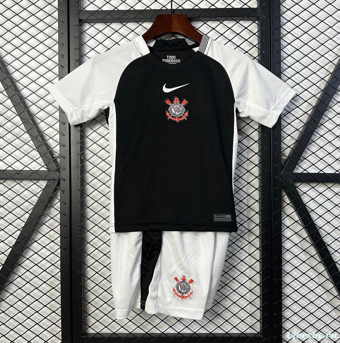 25/26 Kids Corinthians Home Size 16-28 Jersey