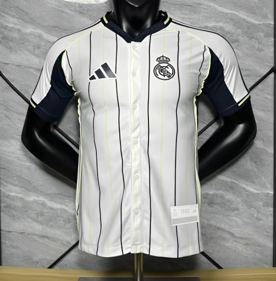 Player Version 25/26 Real Madrid US Pack Baseball Jersey