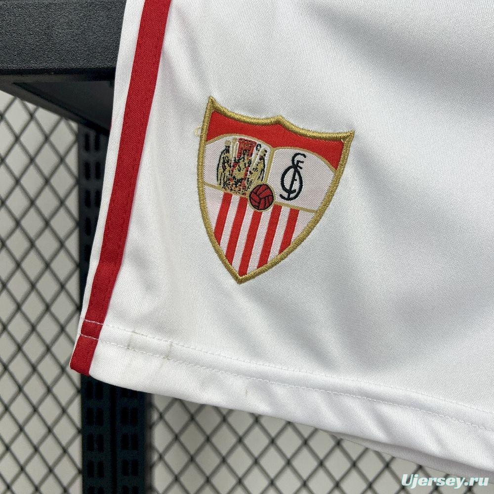 25/26 Kids Sevilla FC Home Jersey
