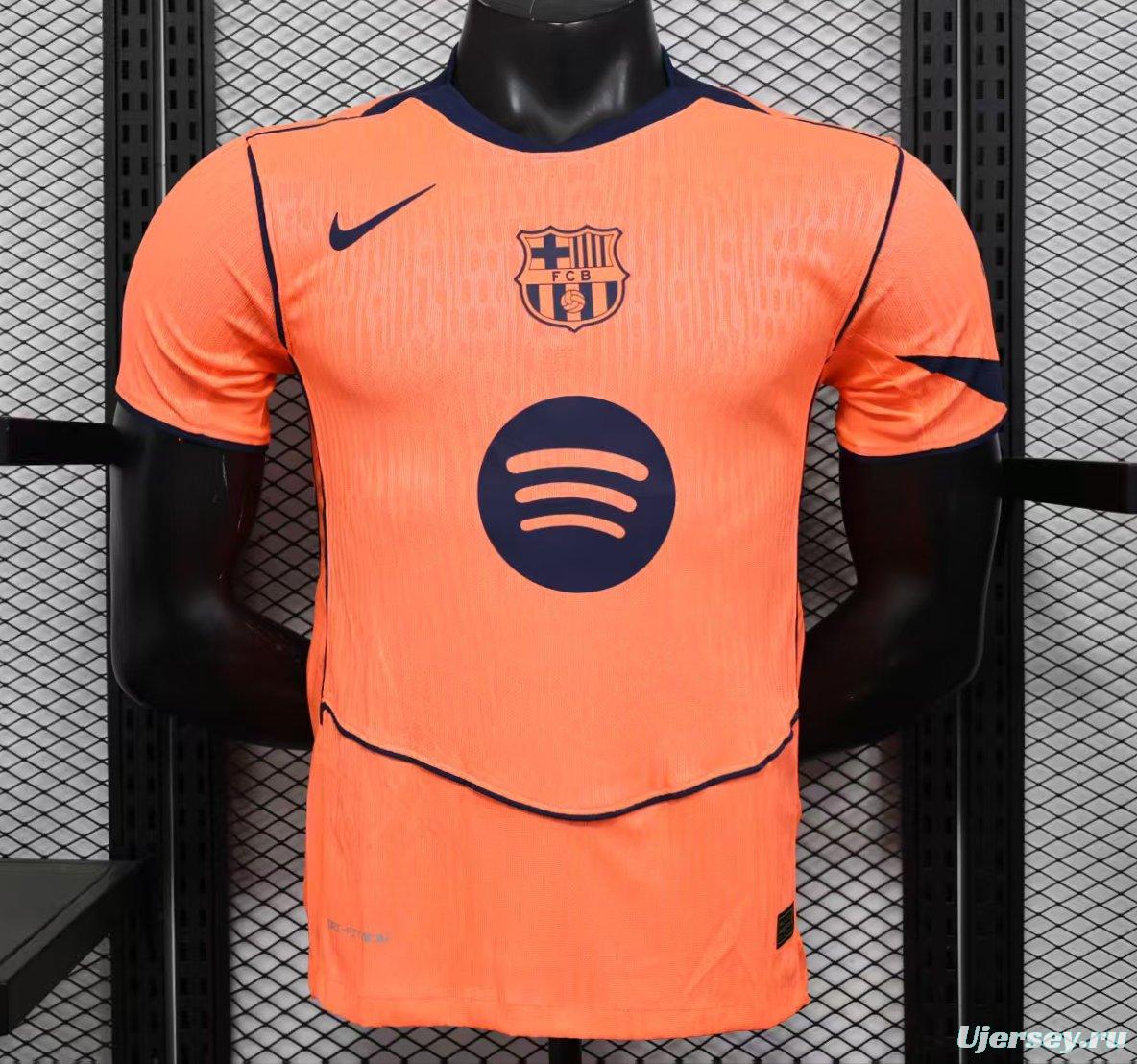 Player Version 25/26 Barcelona Third  Orange Jersey