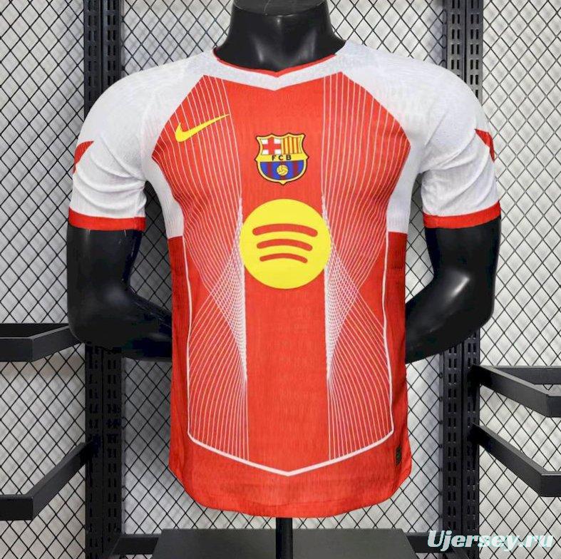 2025/26 Player Version Barcelona Orange Special Edition Jersey