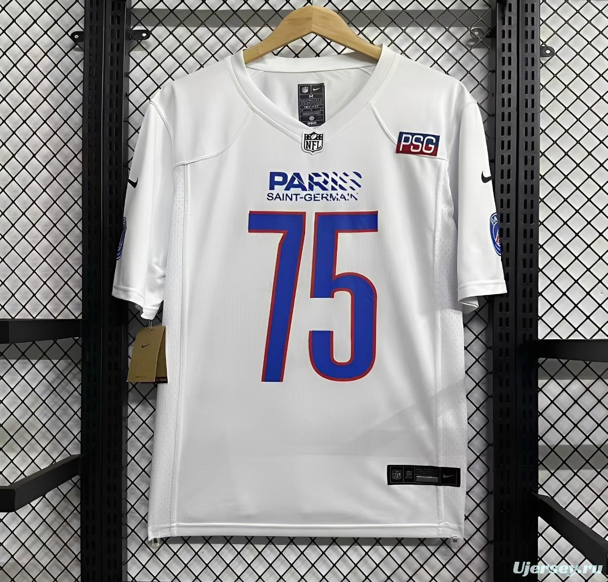 25/26 PSG NFL White Jersey