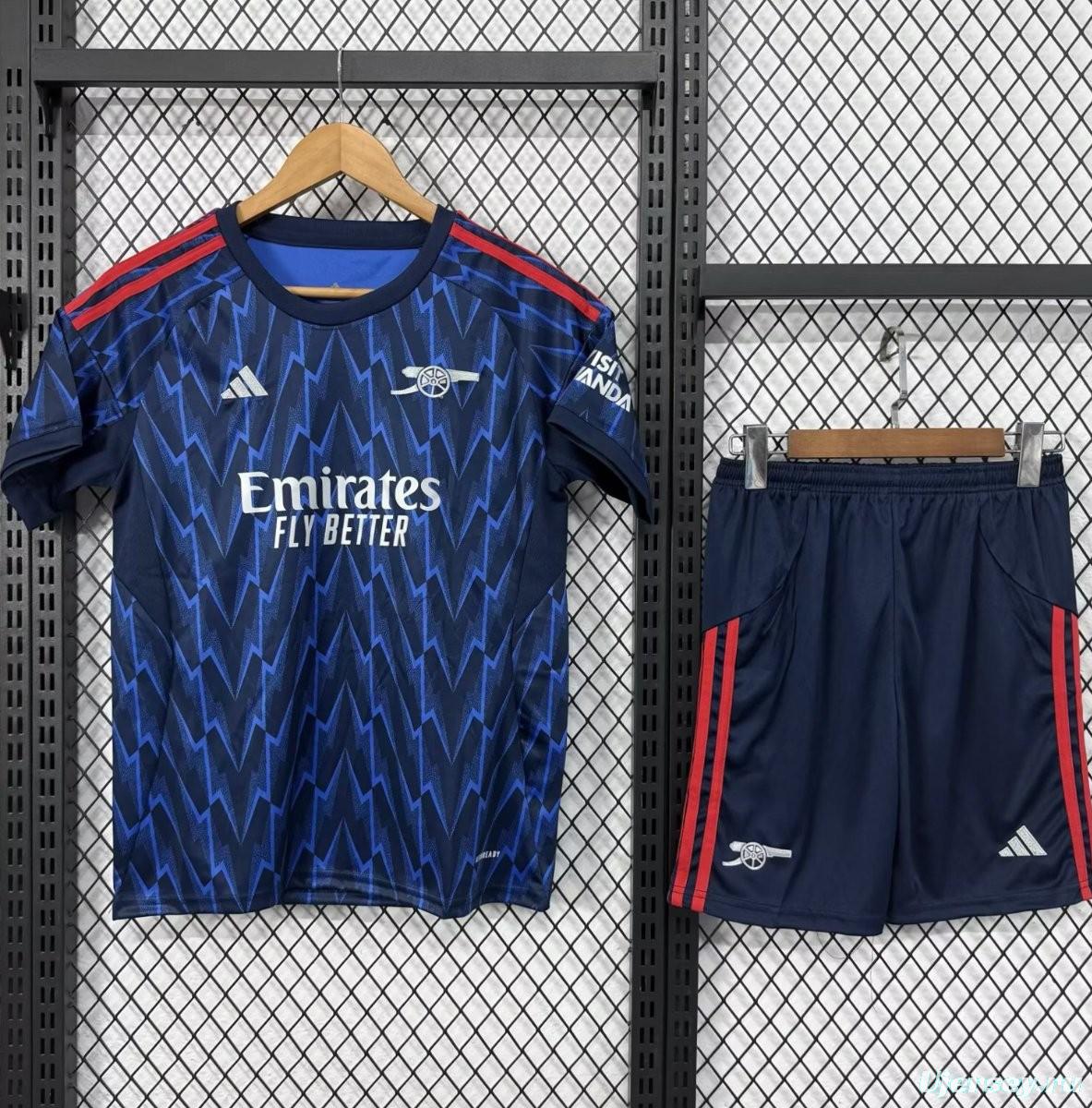 25/26 Kids Arsenal Away Blue Jersey