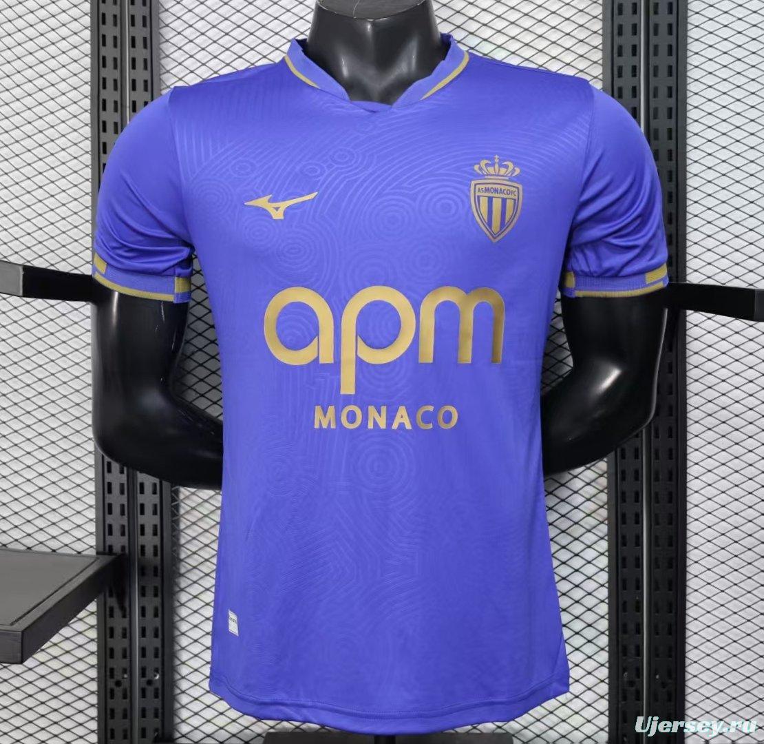 Player Version 25/26 Monaco Away Blue Jersey