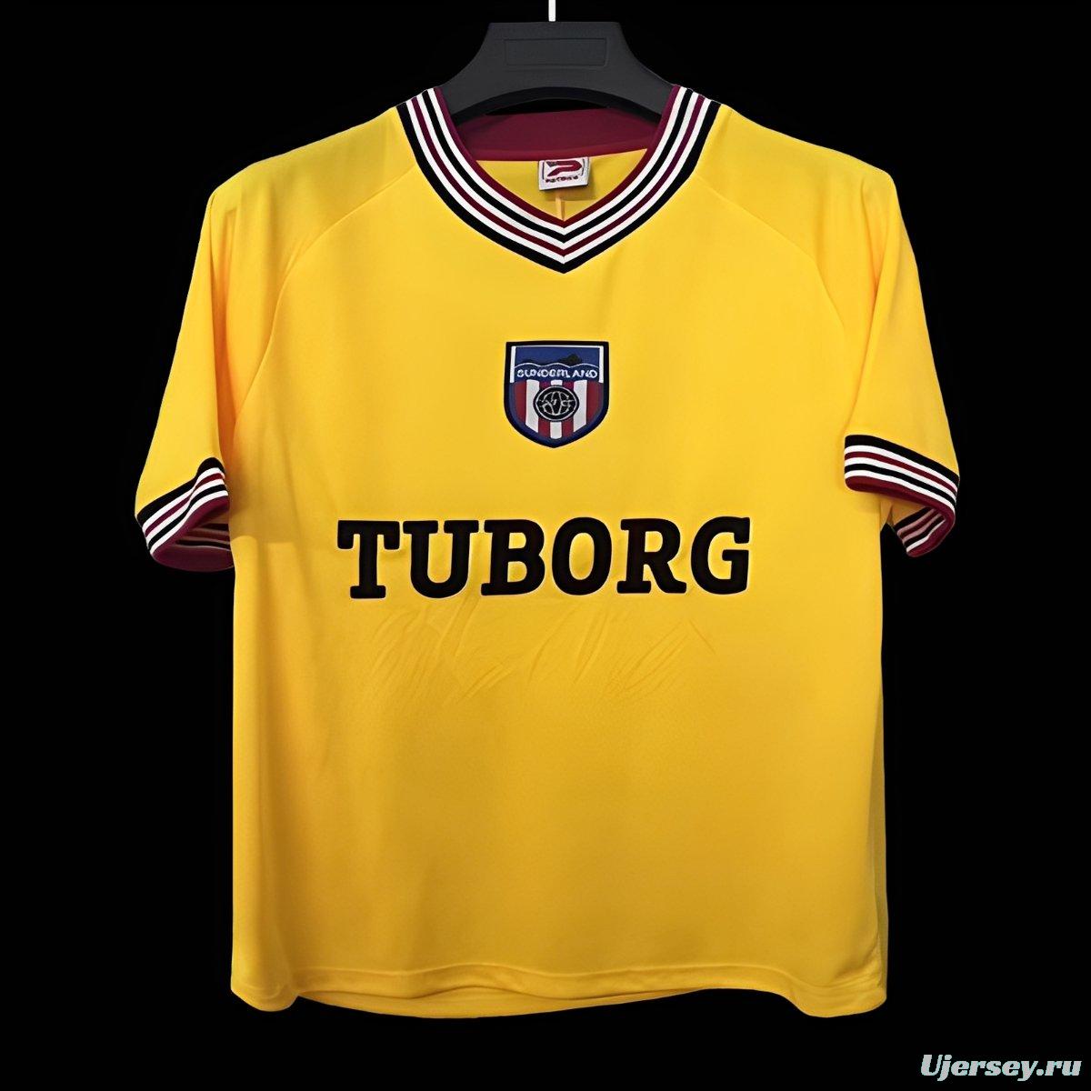 Retro 86/87 Sunderland Patrick Third Yellow Jersey