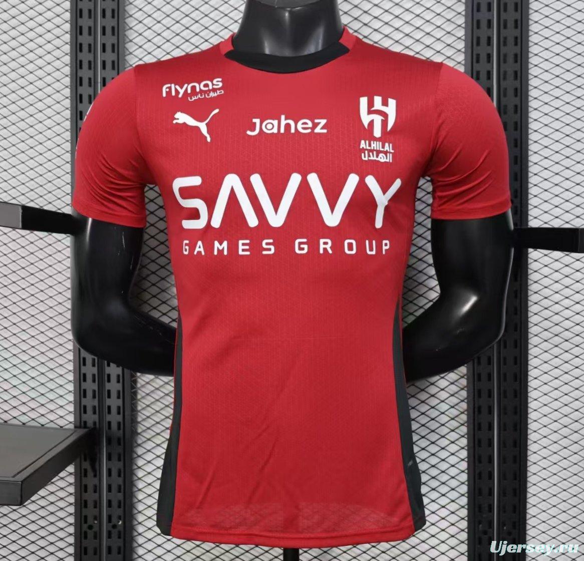 Player Version 25/26 Al Hilal Red Jersey