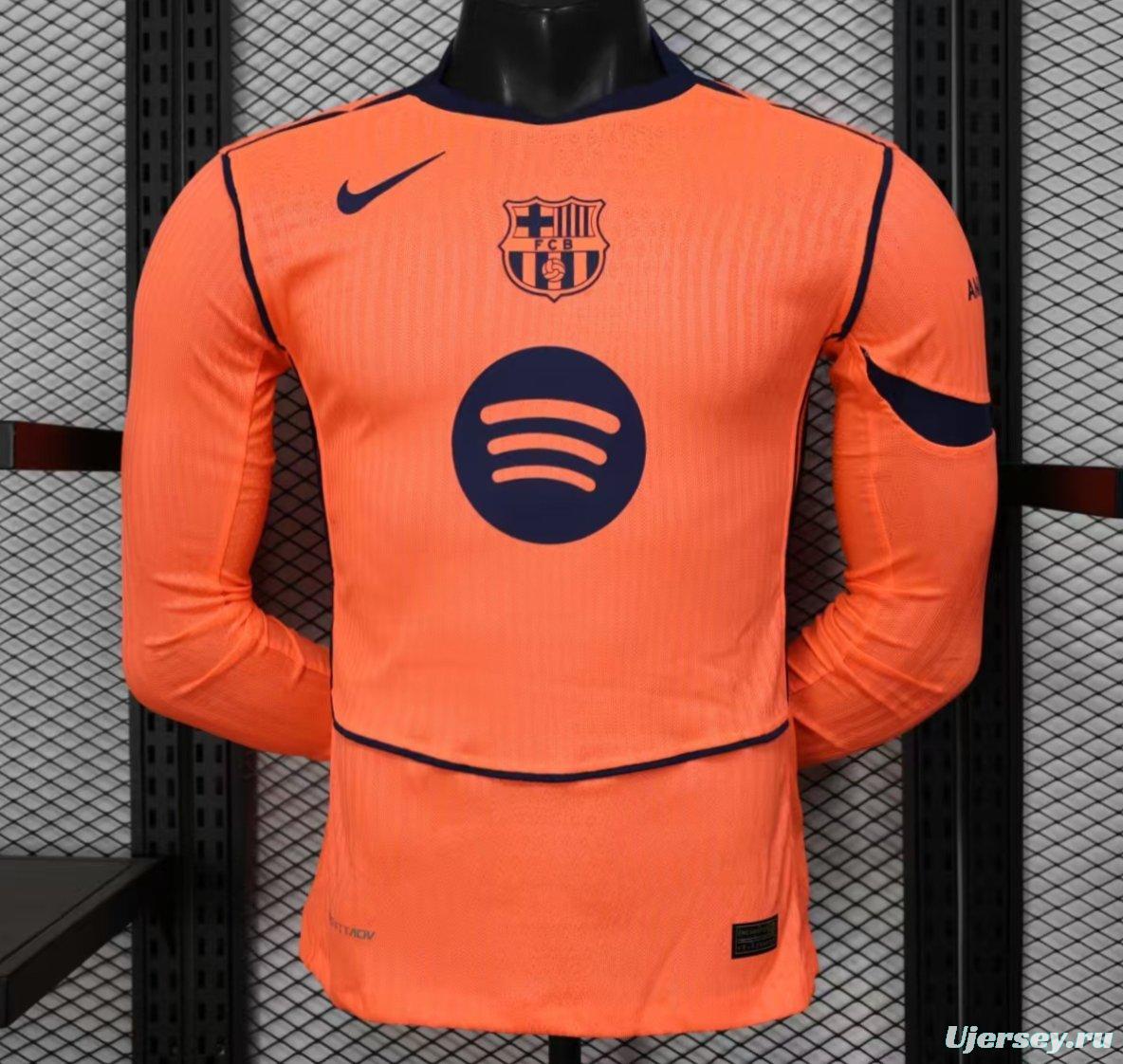 Player Version 25/26 Barcelona Third Long Sleeve Jersey