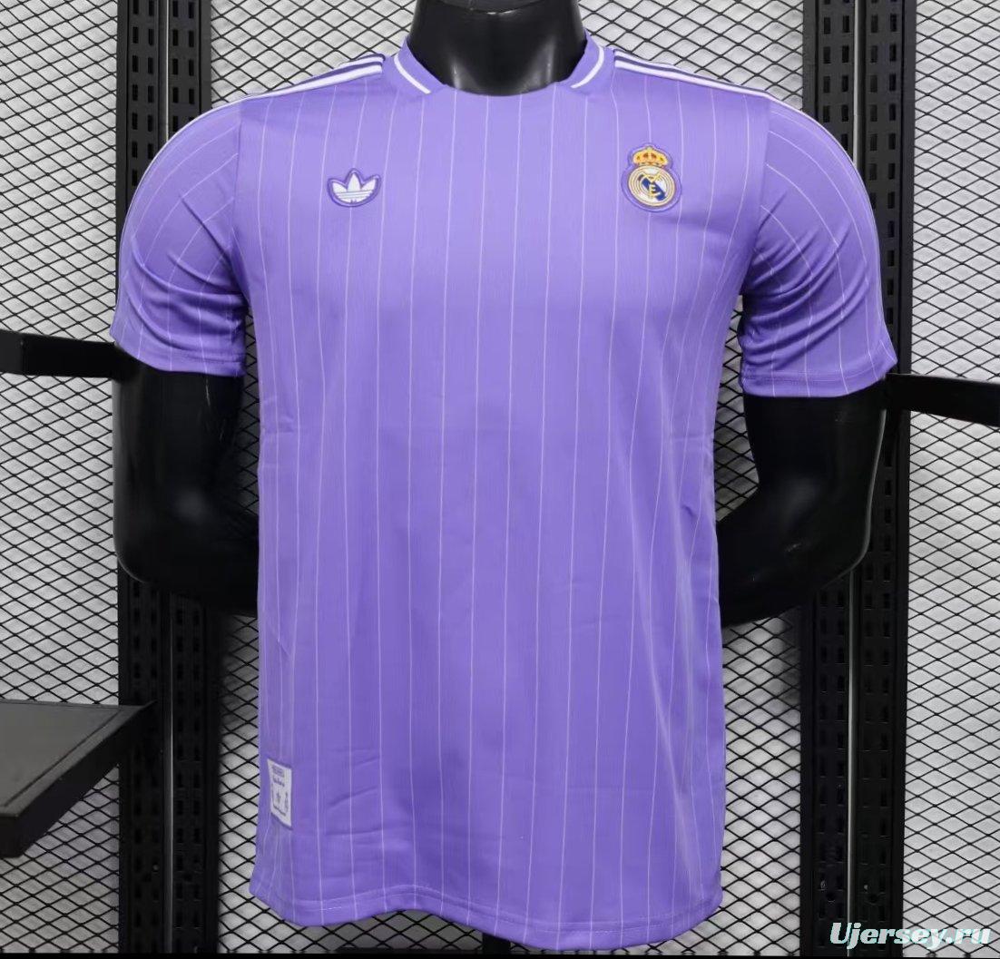 Player Version 25/26 Real Madrid Purple Adidas Original Jersey