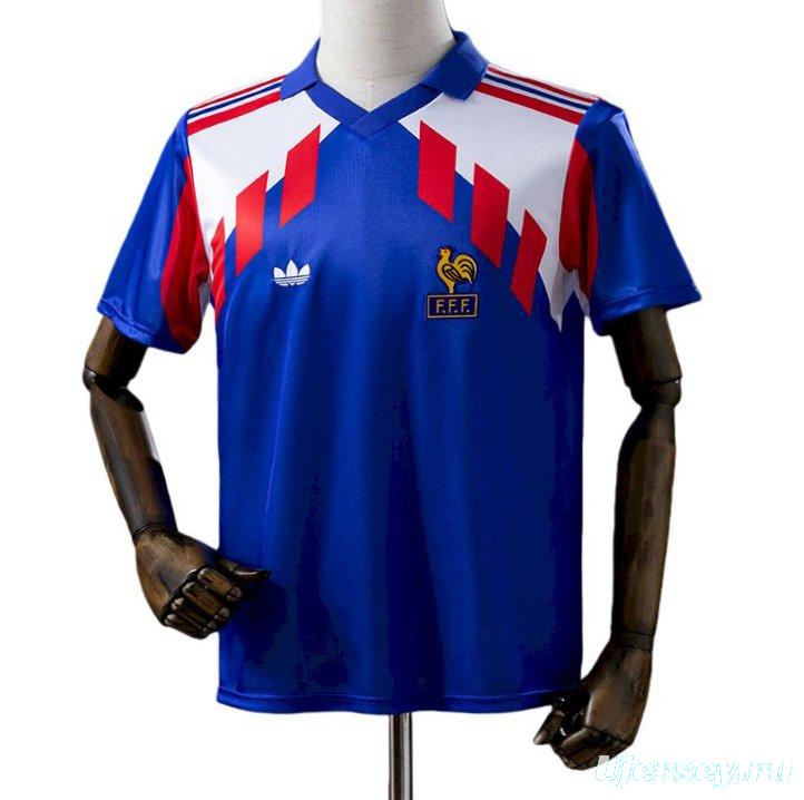 1990 Retro France Home Jersey
