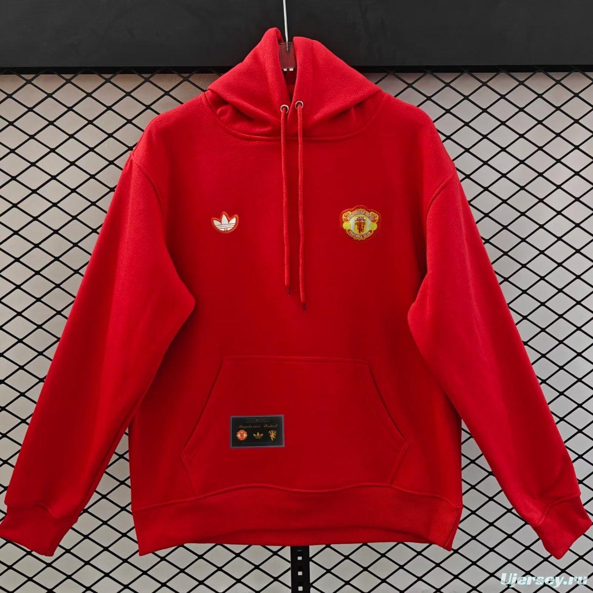 25/26 Manchester United Navy Hoodie Jacket-9 Colors