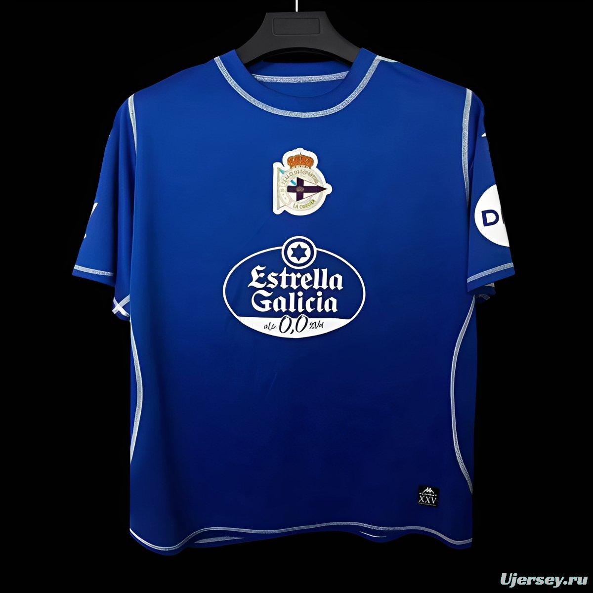 25/26 Deportivo de La Coruna 25th Blue Jersey