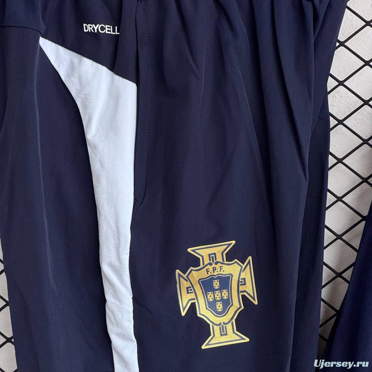 25/26 Portugal Navy Full Zipper Windbreaker + Long Pants