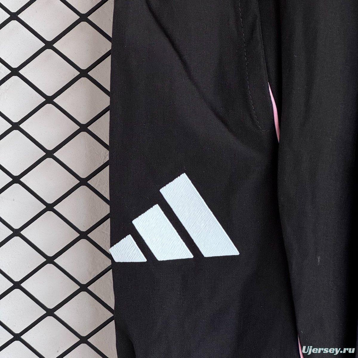 25/26 Juventus Black Full Zipper Windbreaker + Long Pants