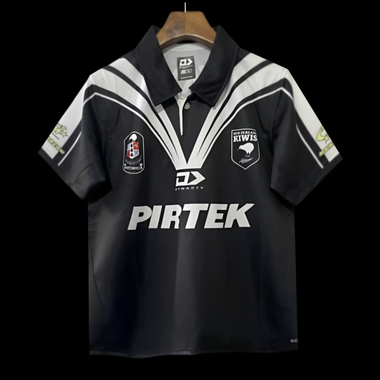 2024 New Zealand Kiwis Black with White V-Chevron Jersey