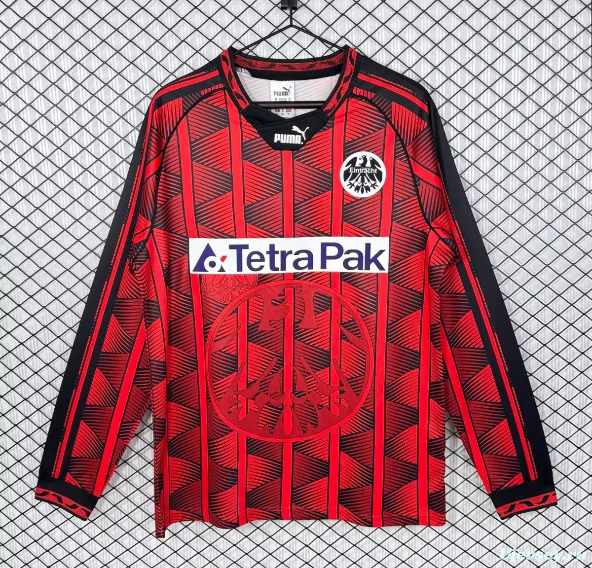 Retro 95/96 Eintracht Frankfurt Home Long Sleeve Jersey