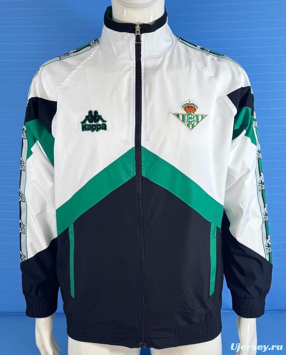 96/97 Real Betis White/Black Windbreaker