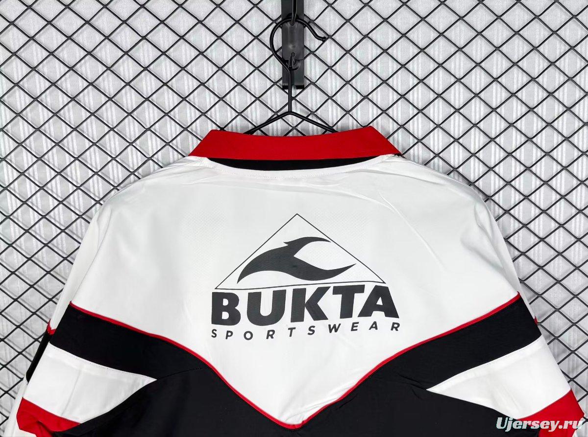 Retro 92/93 Sevilla White/Black/Red Windbreaker