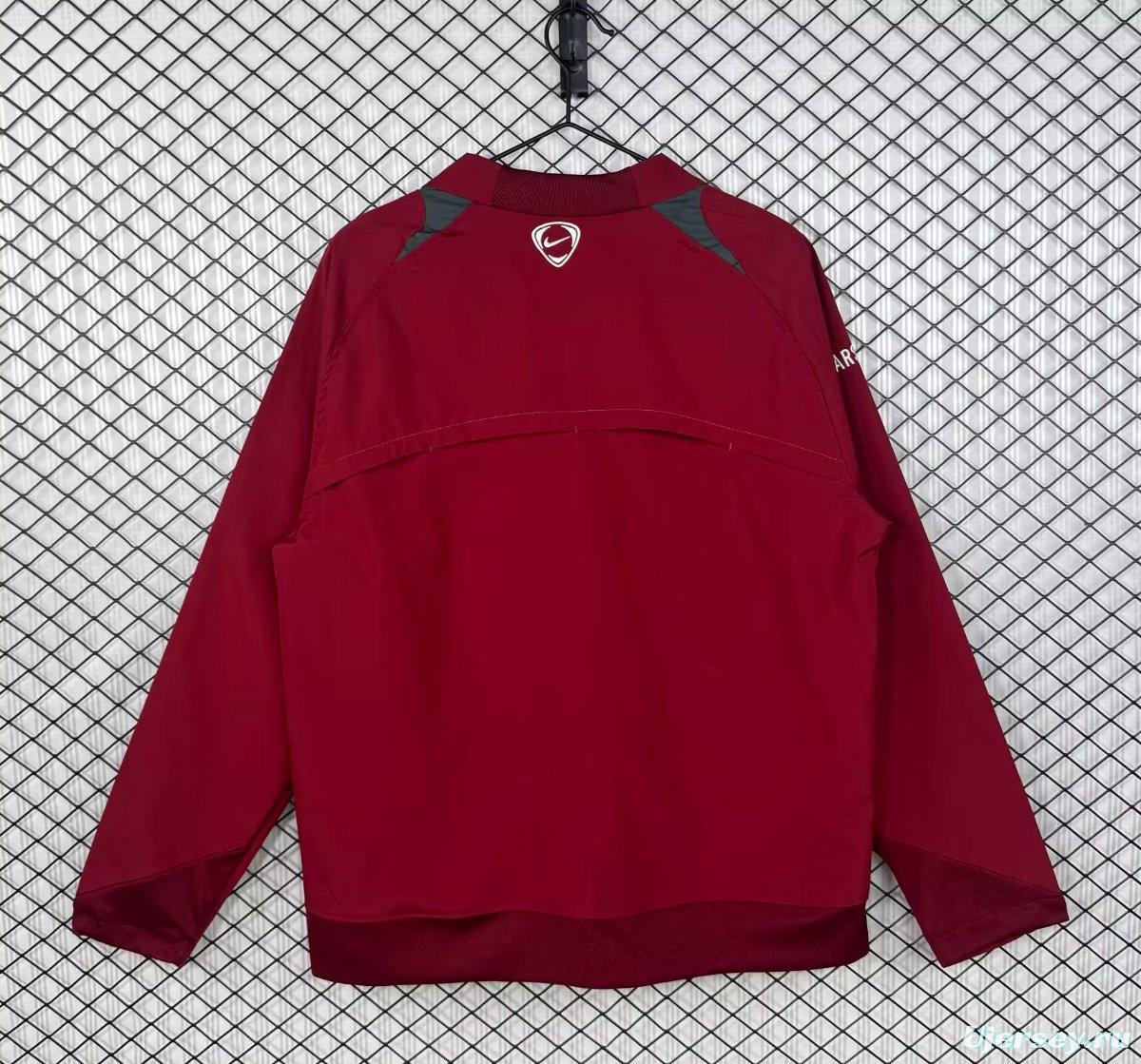 Retro 05/06 Arsenal Third Wine Windbreaker