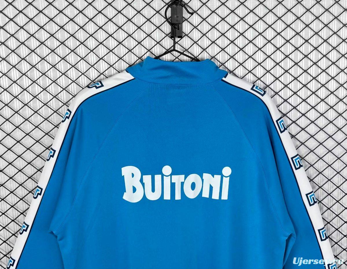 Retro 87/88 Napoli Home Full Zipper Jacket