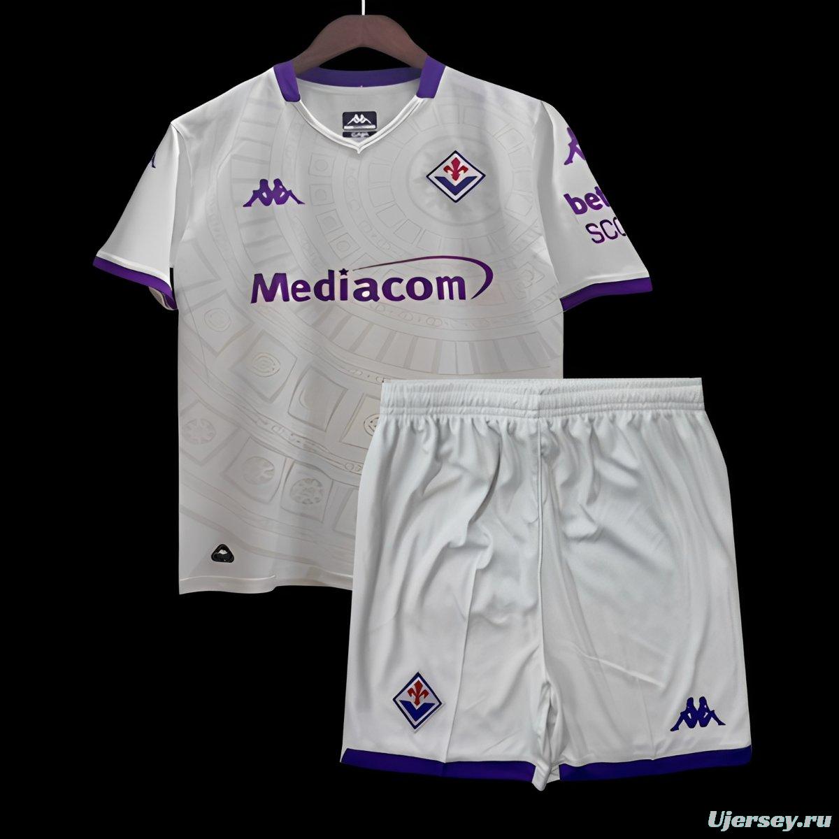25/26 Kids Fiorentina Away White Jersey