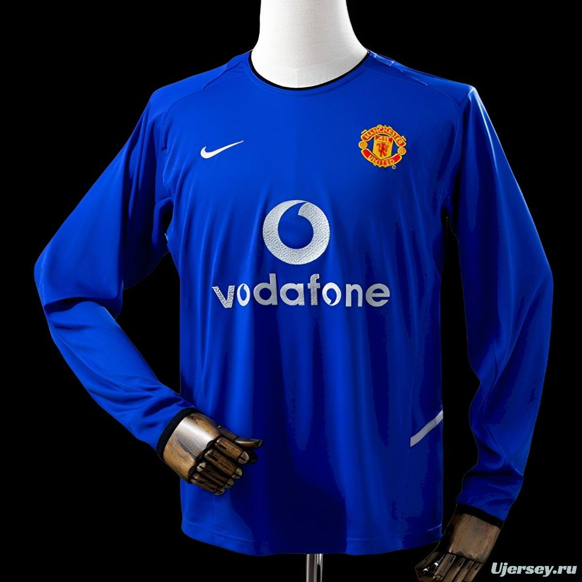 2002/03 Retro Manchester United Third Long Sleeve Jersey