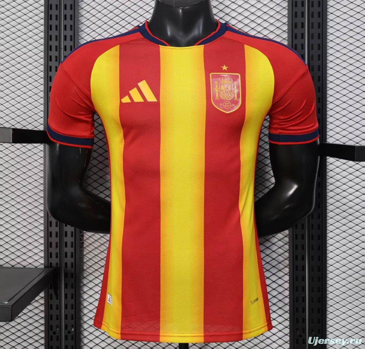 Player Version 2026 Spain Red/Yellow Pre-Match Jersey