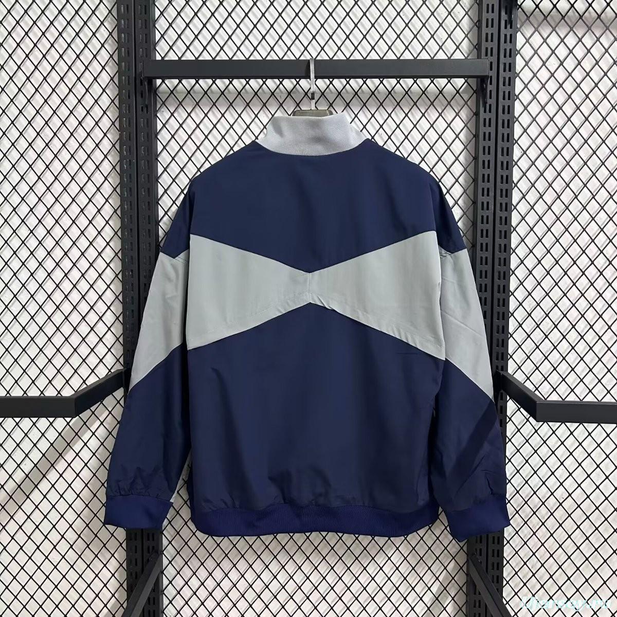 25/26 Tottenham Hotspur Navy Full Zipper Windbreaker