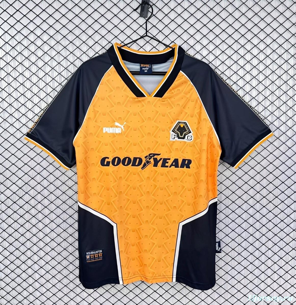 Retro 96/98 Wolverhampton Wanderers Home Jersey