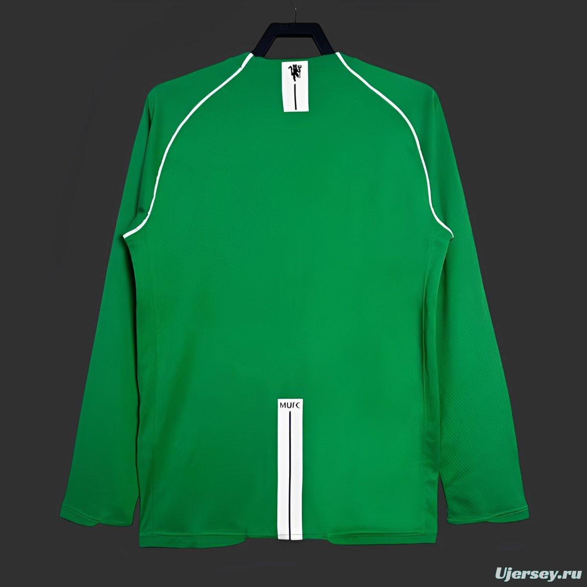 Retro 07/08 Manchester United Green Goalkeeper Long Sleeve Jersey