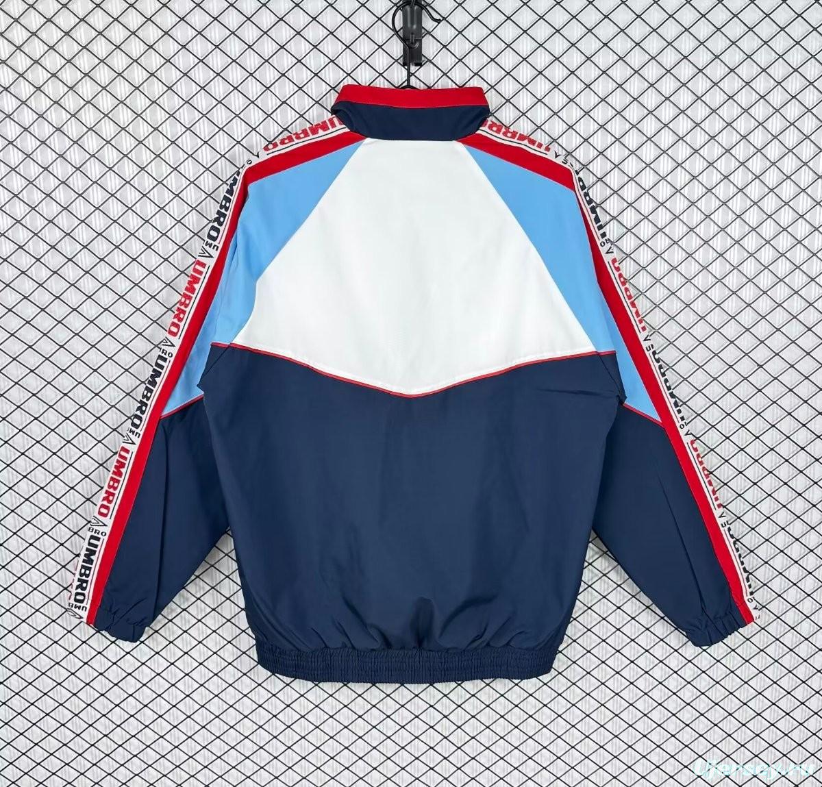 Retro 98/99 Celta Navy/White Full Zipper Windbreaker