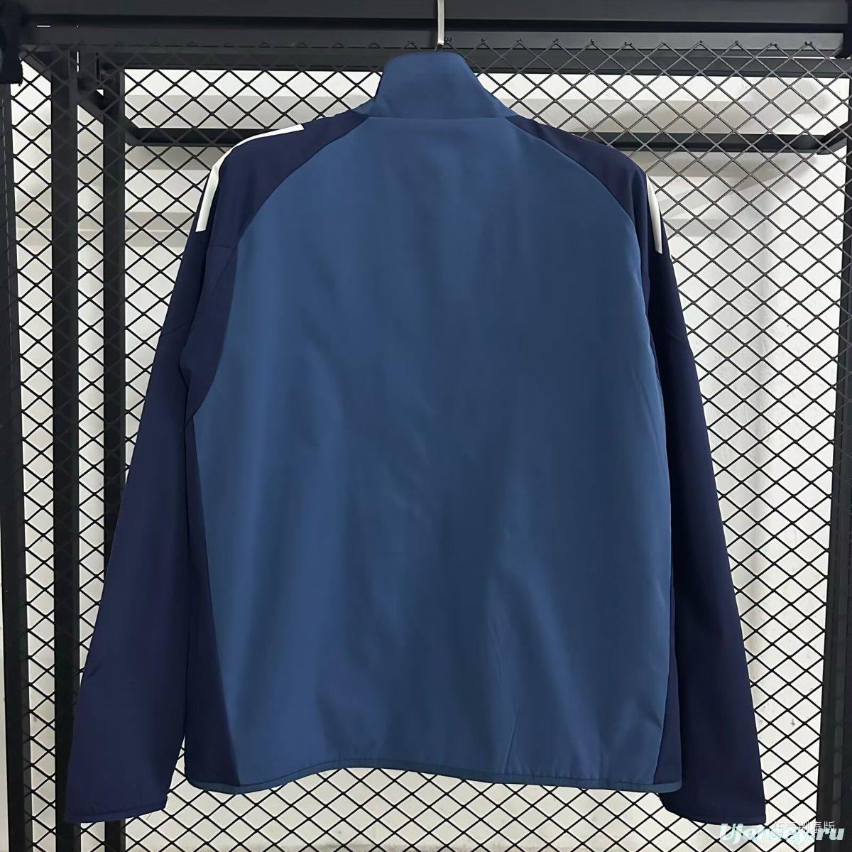 25/26 Arsenal Blue/Navy Full Zipper Windbraker