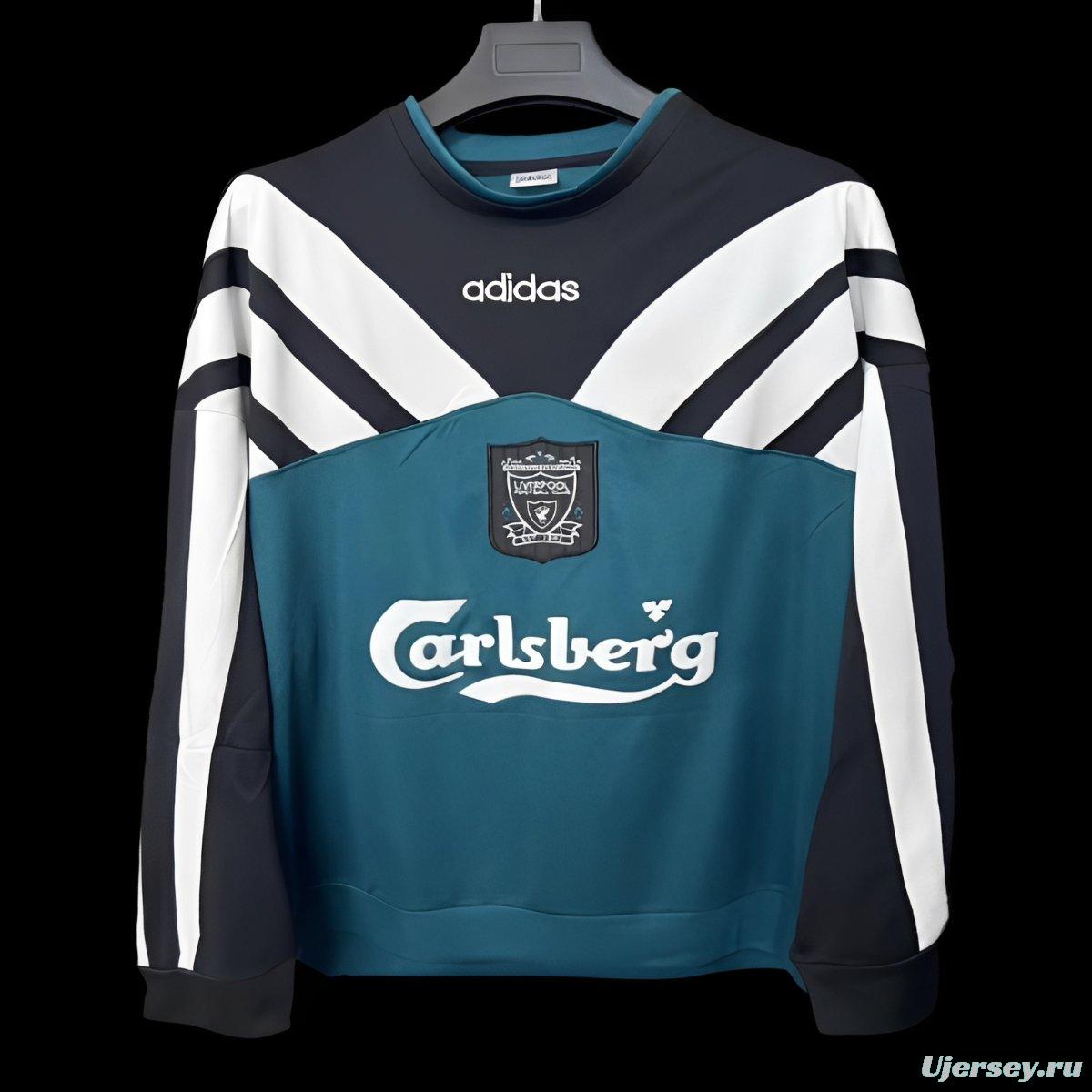 Retro 95/96 Liverpool Green Hoodie