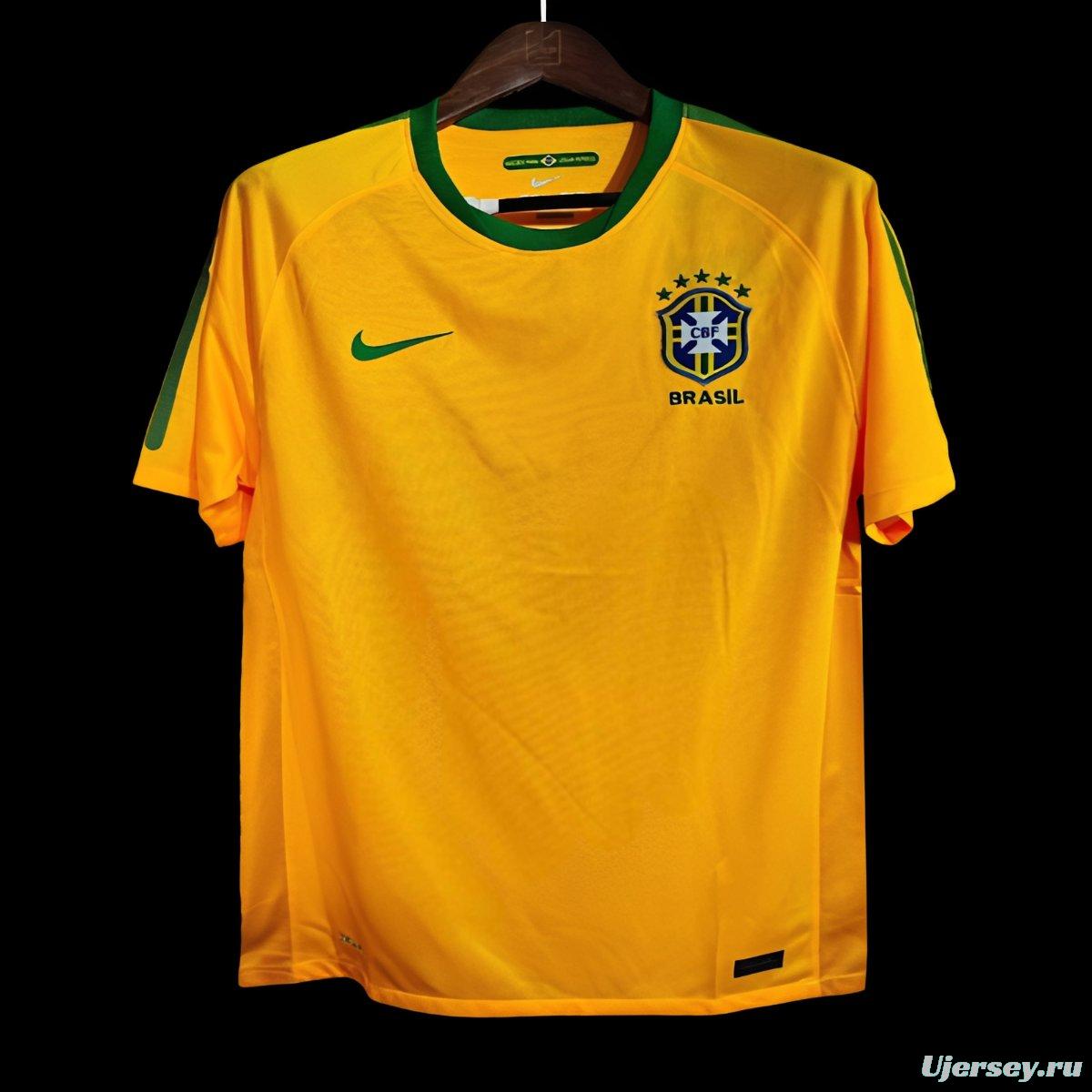 Retro 2010 Brazil Home Jersey
