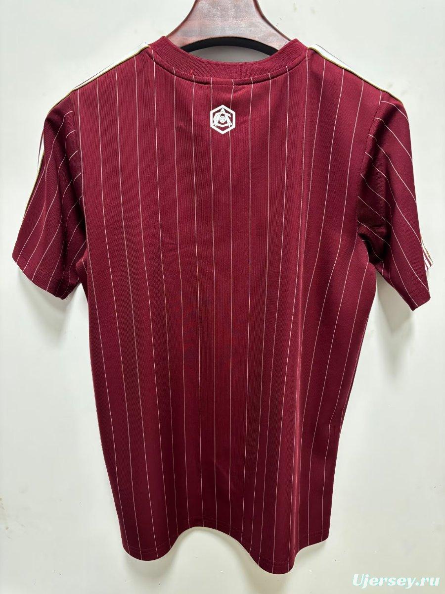 2026 Arsenal Adidas Terrace Icons Maroon Jersey