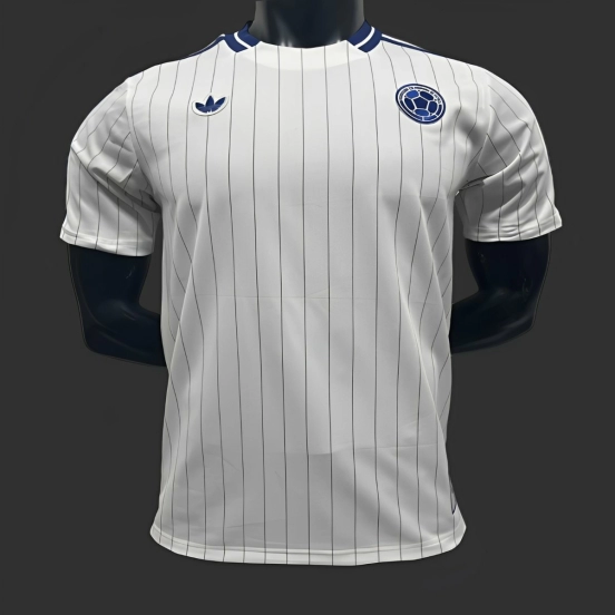 2026 Colombia Adidas Terrace Icons White Jersey