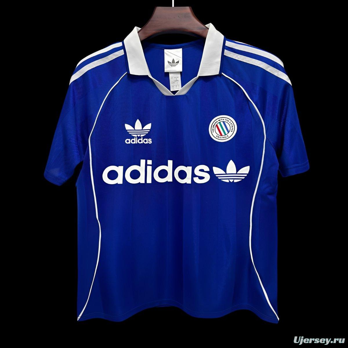 2026 Adidas Original Classic Three Stripes Blue Jersey
