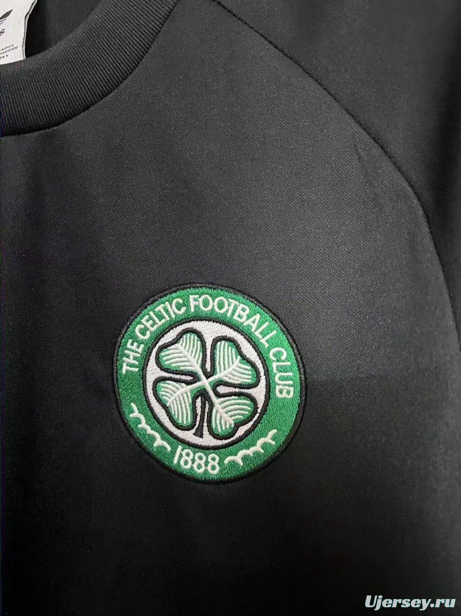26/27 Adidas Celtic Origins Long Sleeve Black T-Shirt