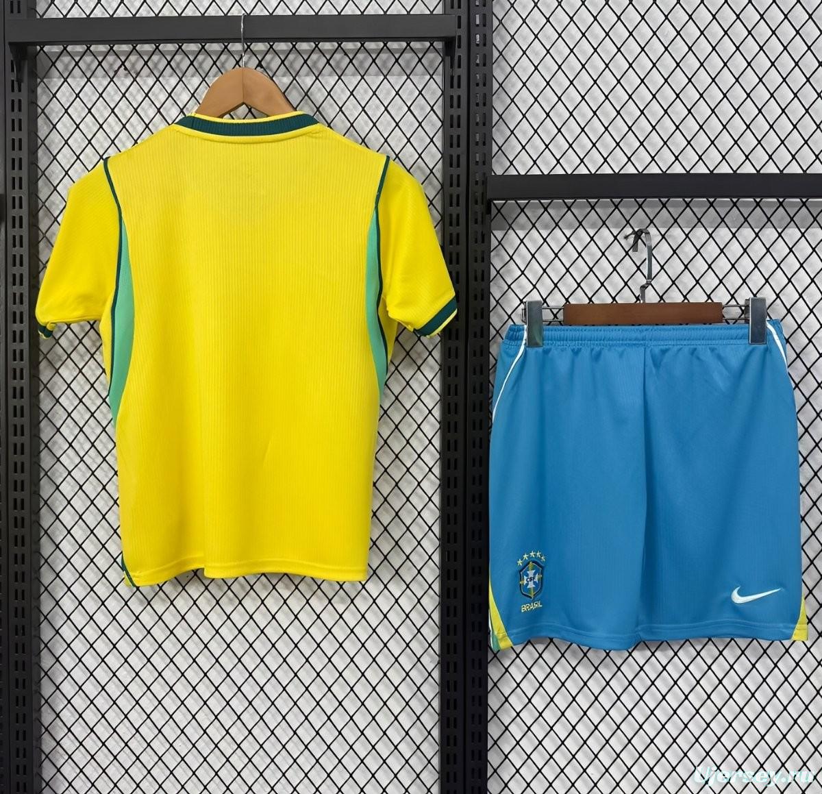 2026 Kids Brazil Home World Cup Jersey