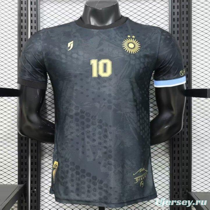 Player Version 2026 Argentina Black with Gold Sun Special Edition Jersey