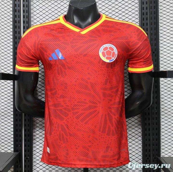 Player Version 2026 Colombia Red & Yellow Away Jersey