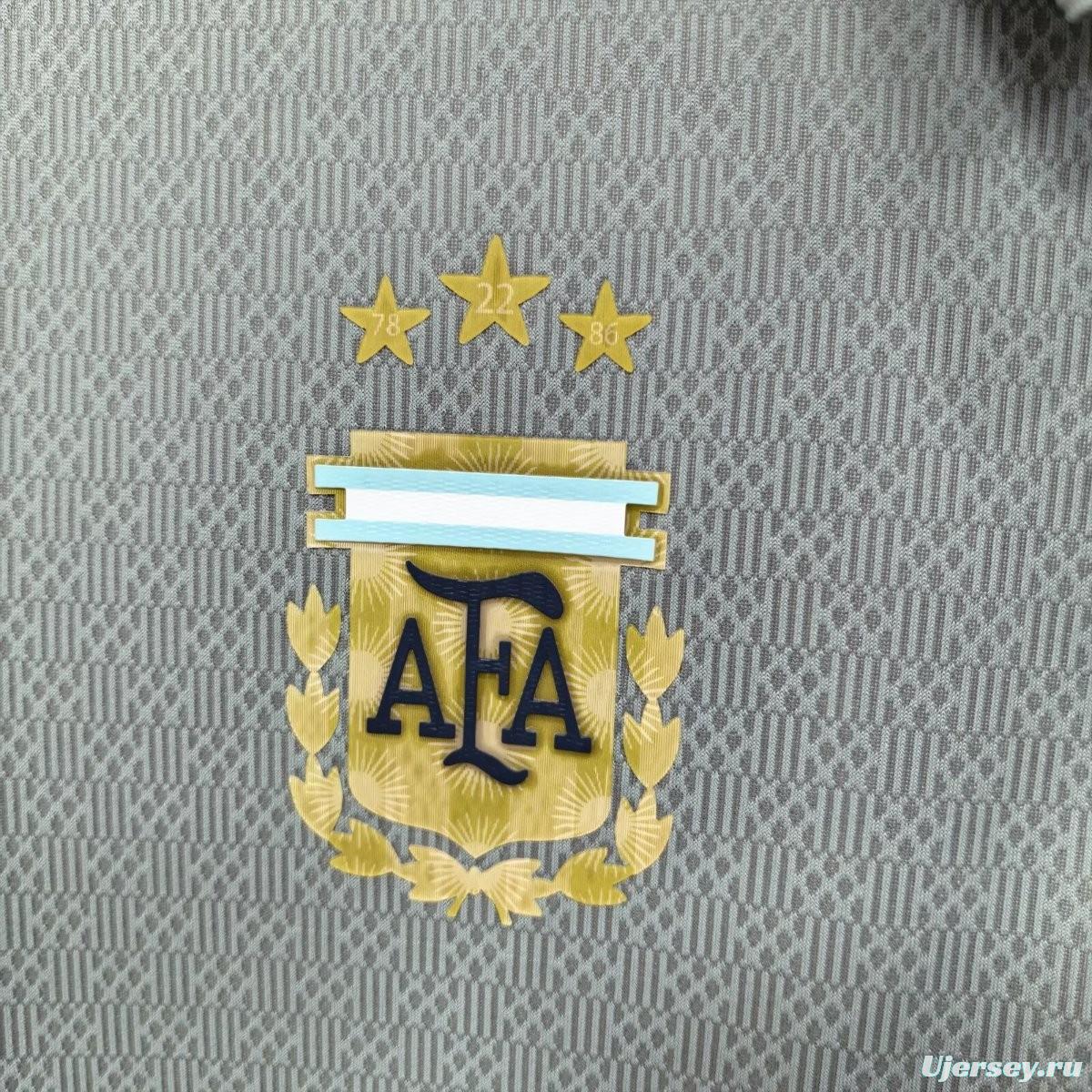 2026 Argentina Grey Polo Jersey