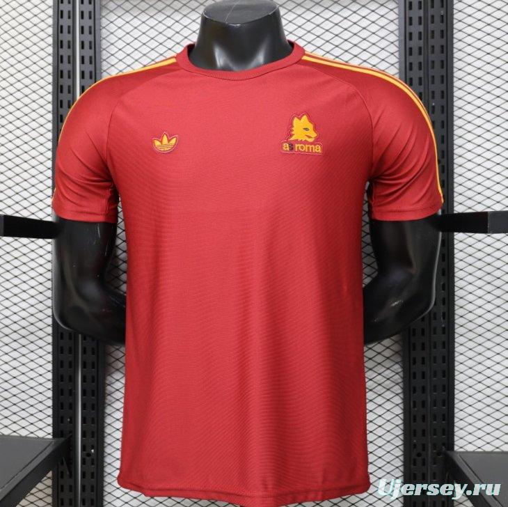 Player Version 2026 AS Roma x Adidas Originals Retro Deep Red Home Jersey